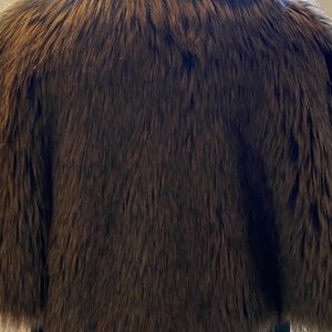 NWT faux fur cape
